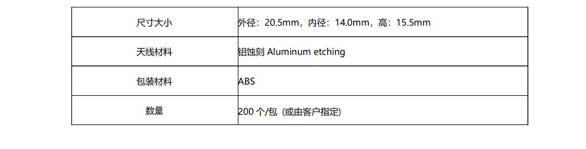 超高频RFID动物脚环标签